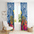 Custom Hawaii Lanai Island Window Curtain Hibiscus Turle and Map with Polynesian Spiral LT03 - Polynesian Pride