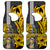 Hawaii Lanai Island Car Mats Hawaiian Warrior and Kakau Symbols Abstract Tattoo LT03 Yellow - Polynesian Pride