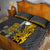 Hawaii Lanai Island Quilt Bed Set Hawaiian Warrior and Kakau Symbols Abstract Tattoo LT03 - Polynesian Pride