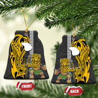 Custom Hawaii Lanai Island Ceramic Ornament Hawaiian Warrior and Kakau Symbols Abstract Tattoo LT03 - Polynesian Pride