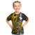 Custom Hawaii Lanai Island Kid T Shirt Hawaiian Warrior and Kakau Symbols Abstract Tattoo LT03 Yellow - Polynesian Pride