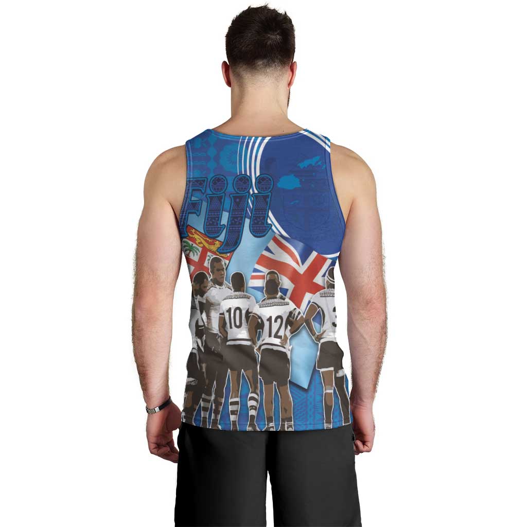 Fiji Rugby Sevens Men Tank Top Commemorate Gold Medal - Rio de Janeiro 2016 LT03 - Polynesian Pride