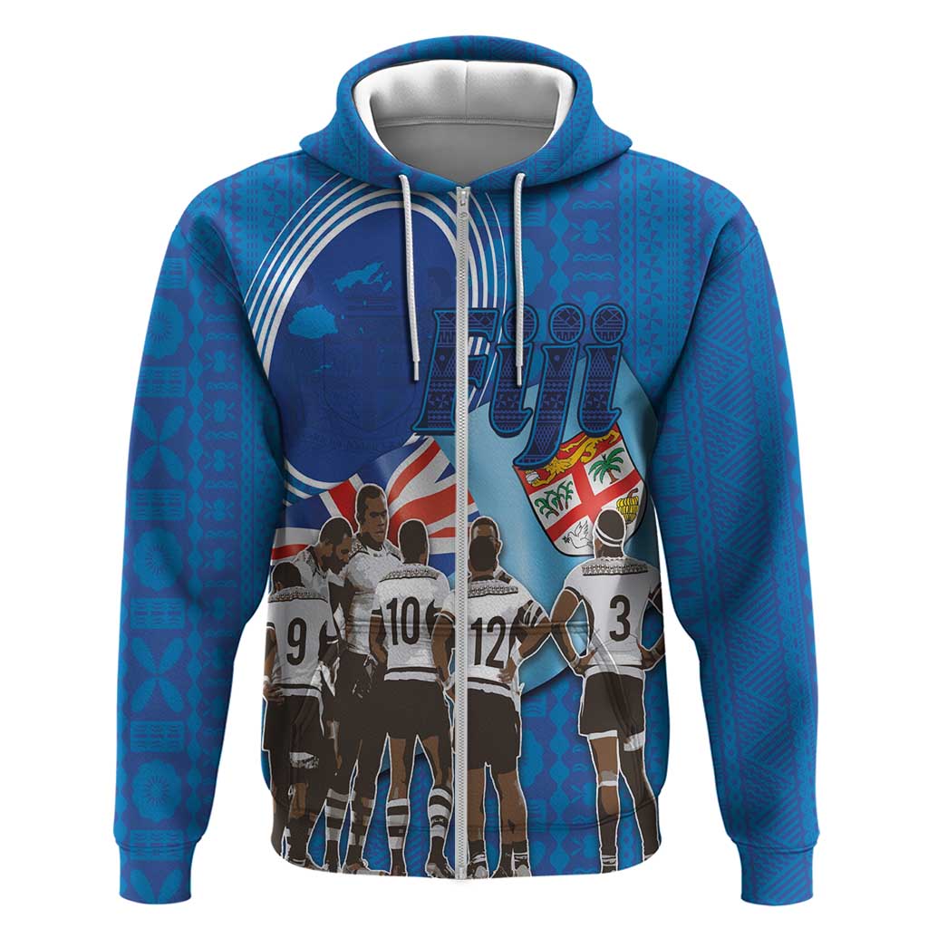 Fiji Rugby Sevens Zip Hoodie Commemorate Gold Medal - Rio de Janeiro 2016