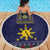 Philippines Merry Christmas Beach Blanket Maligayang Pasko with Parol and Xmas Pattern Barong Style