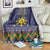 Philippines Merry Christmas Blanket Maligayang Pasko with Parol and Xmas Pattern Barong Style