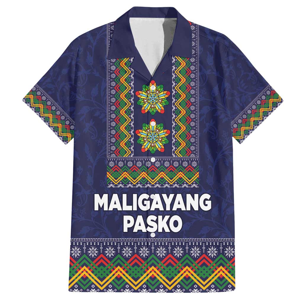 Philippines Merry Christmas Family Matching Puletasi and Hawaiian Shirt Maligayang Pasko with Parol and Xmas Pattern Barong Style