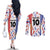 Custom Philippines Champions Football Jersey Couples Matching Off The Shoulder Long Sleeve Dress and Long Sleeve Button Shirt