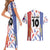 Custom Philippines Champions Football Jersey Couples Matching Short Sleeve Bodycon Dress and Hawaiian Shirt