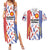 Custom Philippines Champions Football Jersey Couples Matching Summer Maxi Dress and Hawaiian Shirt