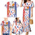 Custom Philippines Champions Football Jersey Family Matching Mermaid Dress and Hawaiian Shirt