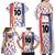 Custom Philippines Champions Football Jersey Family Matching Off Shoulder Maxi Dress and Hawaiian Shirt