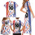 Custom Philippines Champions Football Jersey Family Matching Short Sleeve Bodycon Dress and Hawaiian Shirt