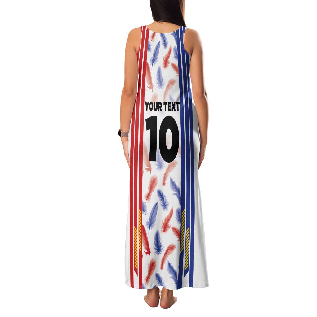 Custom Philippines Champions Football Jersey Family Matching Tank Maxi Dress and Hawaiian Shirt