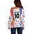 Custom Philippines Champions Football Jersey Off Shoulder Sweater