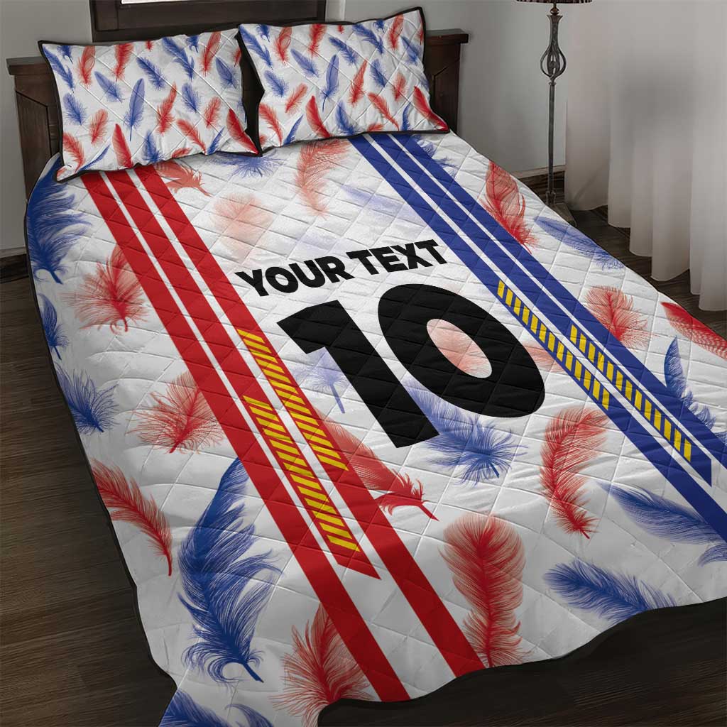 Custom Philippines Champions Football Jersey Quilt Bed Set