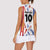 Custom Philippines Champions Football Jersey Women Sleeveless Polo Shirt