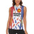 Custom Philippines Champions Football Jersey Women Sleeveless Polo Shirt