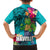 Hawaii Great Aloha Run 40th Anniversary Family Matching Long Sleeve Bodycon Dress and Hawaiian Shirt With Turtle Mascot Marathon Hibiscus and Kakau LT03 - Polynesian Pride