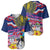 Hawaii Great Aloha Run 40th Anniversary Baseball Jersey Hibiscus and Kakau Pattern LT03 - Polynesian Pride