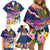 Hawaii Great Aloha Run 40th Anniversary Family Matching Off Shoulder Short Dress and Hawaiian Shirt Hibiscus and Kakau Pattern LT03 - Polynesian Pride