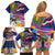 Hawaii Great Aloha Run 40th Anniversary Family Matching Off Shoulder Short Dress and Hawaiian Shirt Hibiscus and Kakau Pattern LT03 - Polynesian Pride