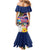 Hawaii Great Aloha Run 40th Anniversary Mermaid Dress Hibiscus and Kakau Pattern LT03 - Polynesian Pride