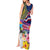 Hawaii Great Aloha Run 40th Anniversary Tank Maxi Dress Hibiscus and Kakau Pattern LT03 - Polynesian Pride