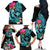 Hawaii Family Matching Off Shoulder Long Sleeve Dress and Hawaiian Shirt Whale Mix Hibiscus and Kanaka Maoli LT03 - Polynesian Pride