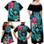 Hawaii Family Matching Off Shoulder Maxi Dress and Hawaiian Shirt Whale Mix Hibiscus and Kanaka Maoli LT03 - Polynesian Pride