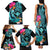 Hawaii Family Matching Tank Maxi Dress and Hawaiian Shirt Whale Mix Hibiscus and Kanaka Maoli LT03 - Polynesian Pride