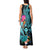 Hawaii Tank Maxi Dress Whale Mix Hibiscus and Kanaka Maoli LT03 - Polynesian Pride