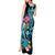 Hawaii Tank Maxi Dress Whale Mix Hibiscus and Kanaka Maoli LT03 - Polynesian Pride