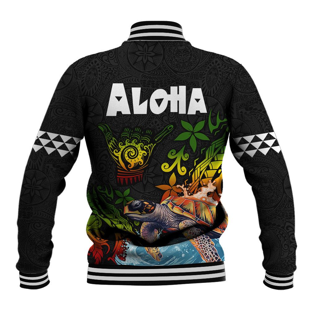 Hawaii Lei Day Baseball Jacket Hibiscus Wreath and Polynesian Pattern LT03 - Polynesian Pride