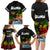 Hawaii Lei Day Family Matching Long Sleeve Bodycon Dress and Hawaiian Shirt Hibiscus Wreath and Polynesian Pattern