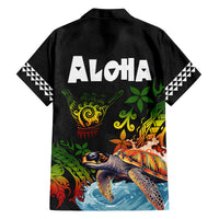 Hawaii Lei Day Family Matching Puletasi and Hawaiian Shirt Hibiscus Wreath and Polynesian Pattern LT03 - Polynesian Pride