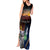 Australia and New Zealand ANZAC Day Tank Maxi Dress Tui Bird and Koala mix Maori and Aboriginal Pattern