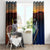 Australia and New Zealand ANZAC Day Window Curtain Tui Bird and Koala mix Maori and Aboriginal Pattern