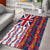 Hawaiian Lei Area Rug National Flag Striped Style