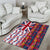 Hawaiian Lei Area Rug National Flag Striped Style