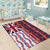 Hawaiian Lei Area Rug National Flag Striped Style