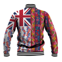 Hawaiian Lei Baseball Jacket National Flag Striped Style LT03 - Polynesian Pride