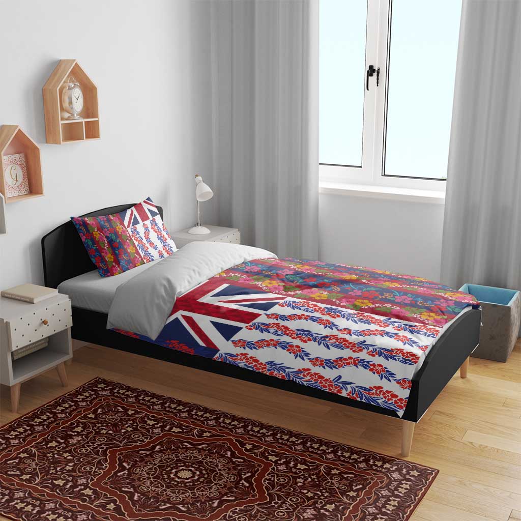 Hawaiian Lei Bedding Set National Flag Striped Style