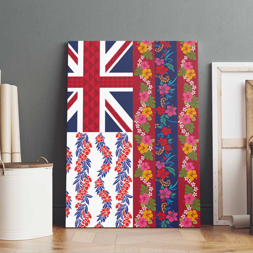 Hawaiian Lei Canvas Wall Art National Flag Striped Style LT03 - Polynesian Pride
