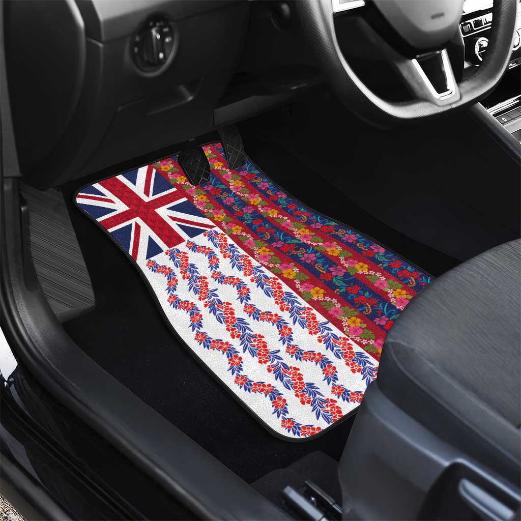 Hawaiian Lei Car Mats National Flag Striped Style