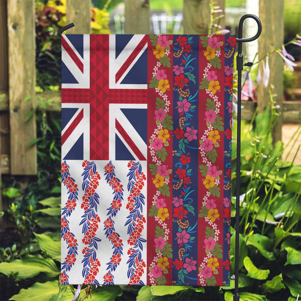 Hawaiian Lei Garden Flag National Flag Striped Style LT03 Garden Flag Red - Polynesian Pride