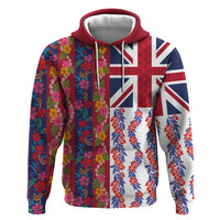 Hawaiian Lei Hoodie National Flag Striped Style