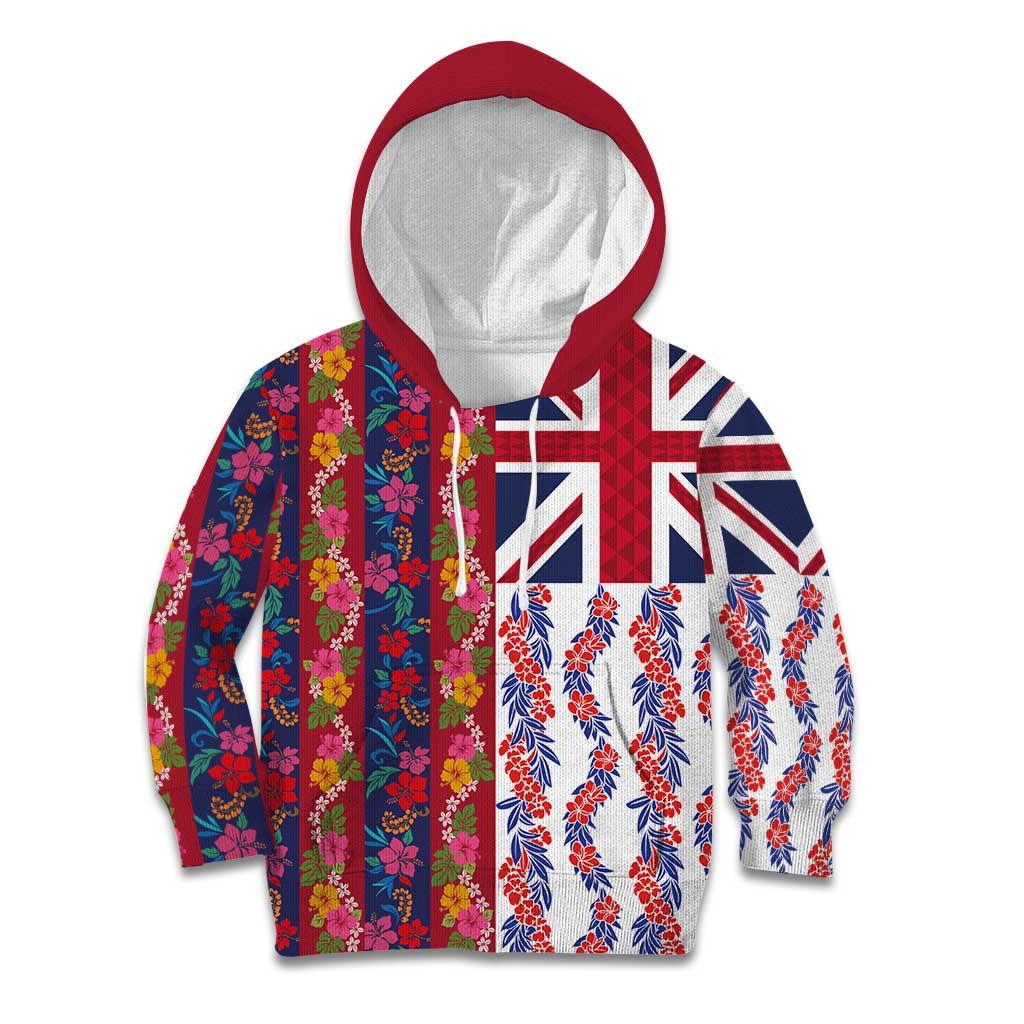 Hawaiian Lei Kid Hoodie National Flag Striped Style