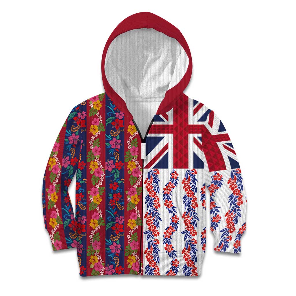 Hawaiian Lei Kid Hoodie National Flag Striped Style