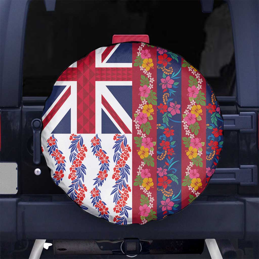 Hawaiian Lei Spare Tire Cover National Flag Striped Style