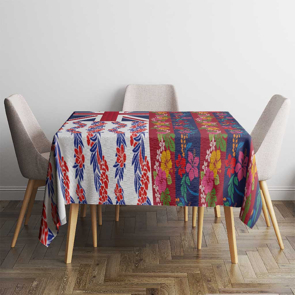 Hawaiian Lei Tablecloth National Flag Striped Style LT03 - Polynesian Pride